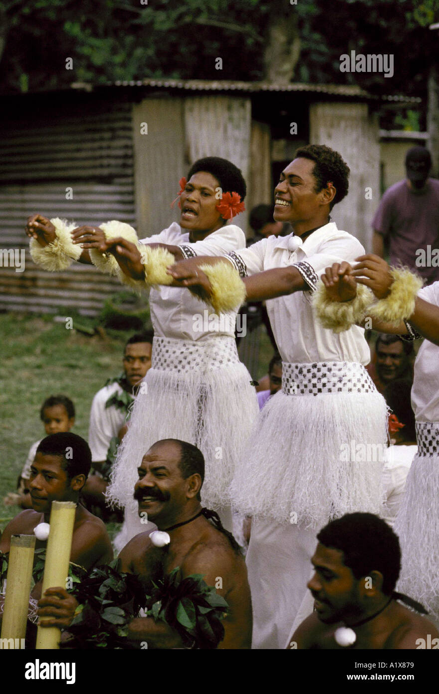 Cérémonie culturelle fidjienne Banque D'Images