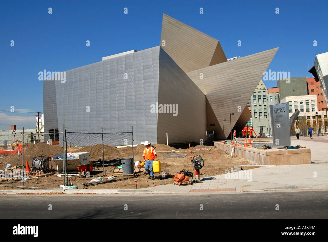 Frederic C. Hamilton, extension à la Denver Art Museum, l'architecte Daniel Libeskind Banque D'Images