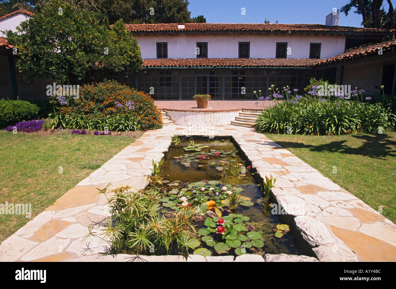 Long Beach Californie Rancho Los Cerritos site historique construit en 1844 Banque D'Images