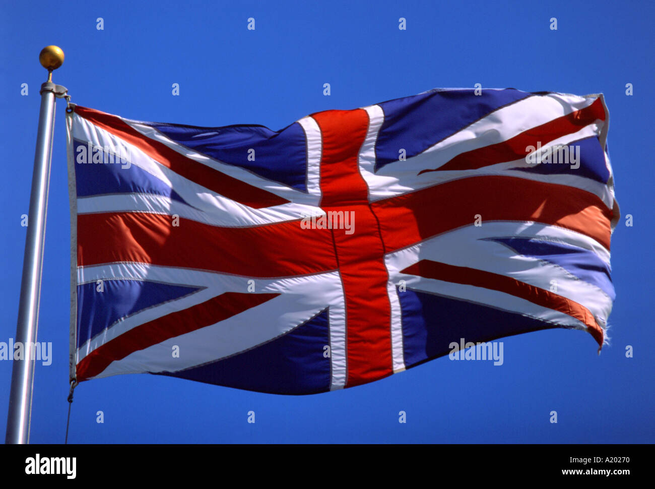 Drapeau Royaume-Uni Union européenne Banque D'Images
