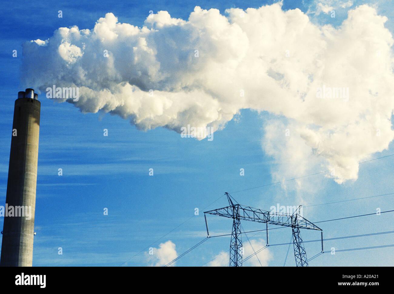 La combustion de charbon centrale électrique New Brunswick Canada Banque D'Images