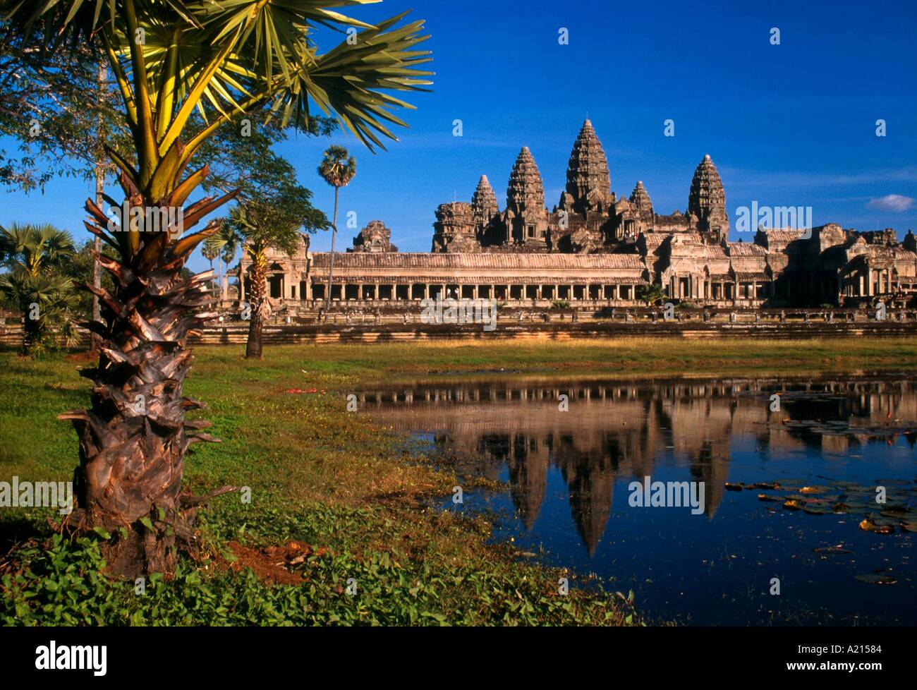 Temple d'Angkor Wat Siem Cambodge Asie Reab G Hellier Banque D'Images