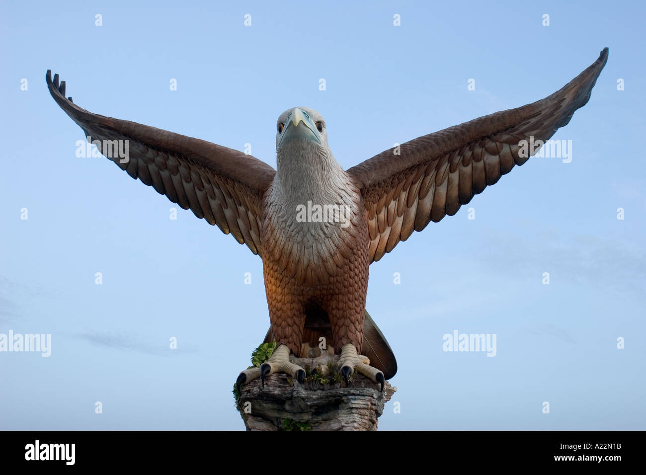 Sculpture Eagle Eagle Square Dataran Lang Pulau Langkawi Malaisie Banque D'Images