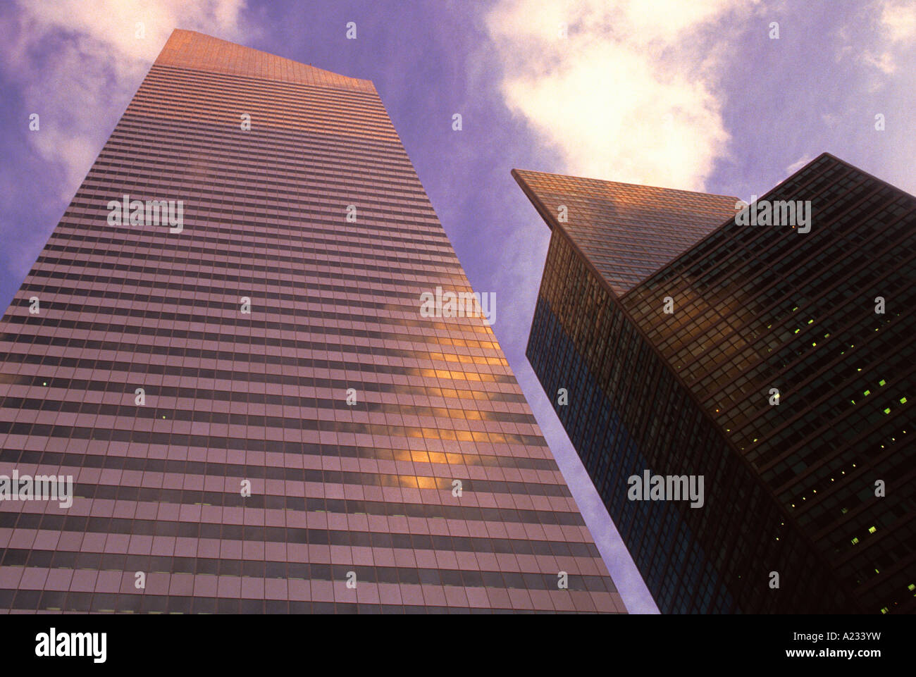 New York City Citigroup Center Building gratte-ciel (anciennement appelé Citicorp Center Building) 601 Lexington Avenue, dans Midtown Manhattan. Banque D'Images