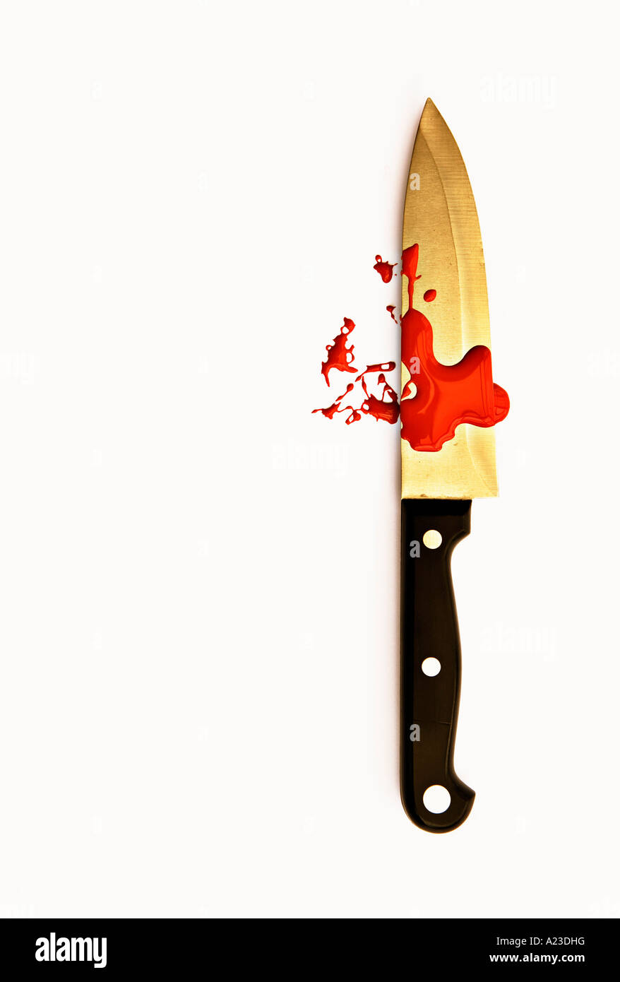 Knife blood Banque de photographies et d’images à haute résolution Alamy