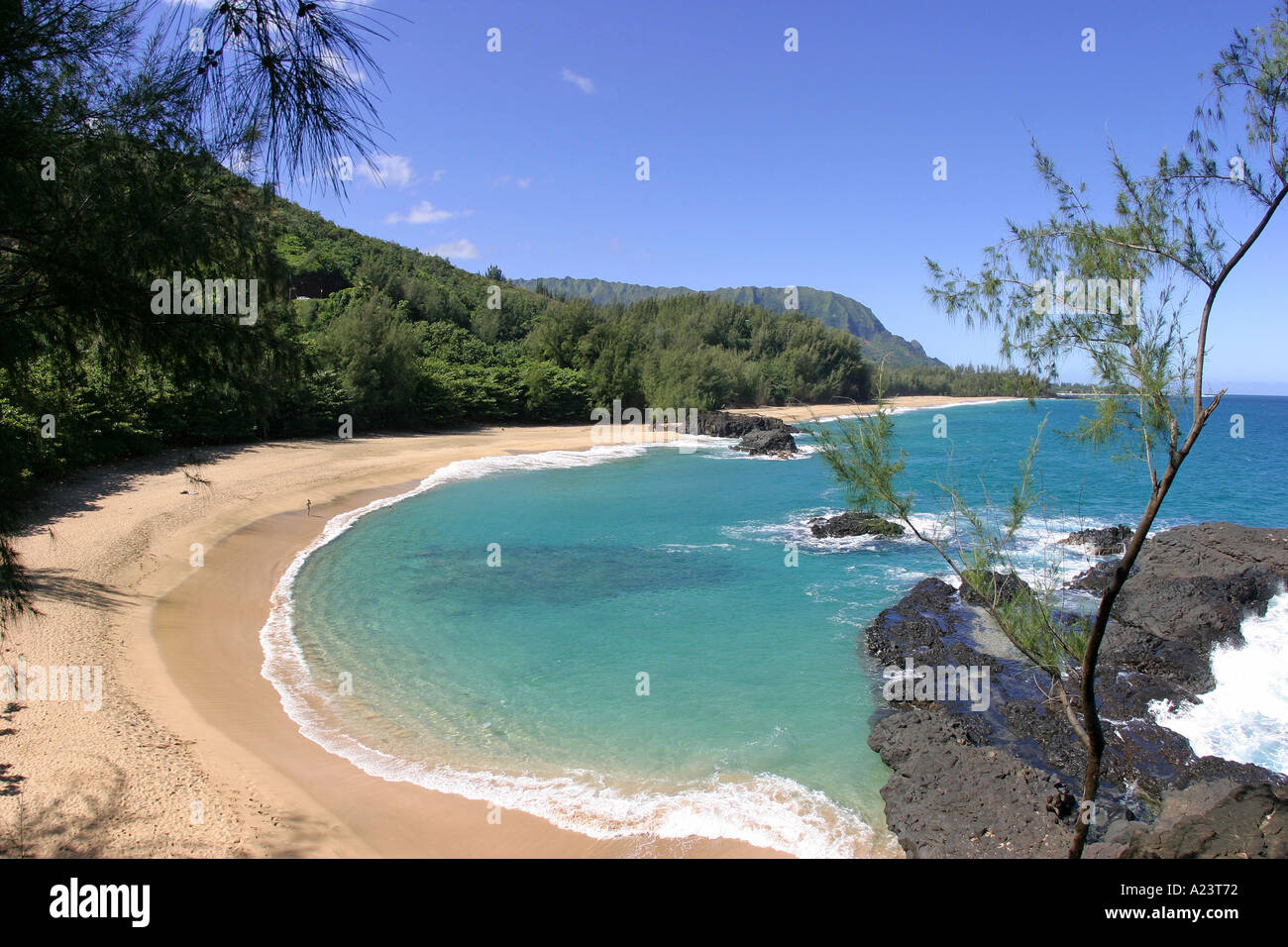 Lumahai Beach Kauai Hawaii USA Banque D'Images