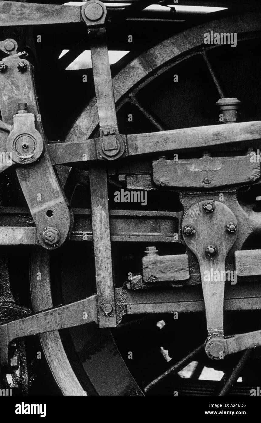 Locomotives de chemin de fer à vapeur Banque D'Images