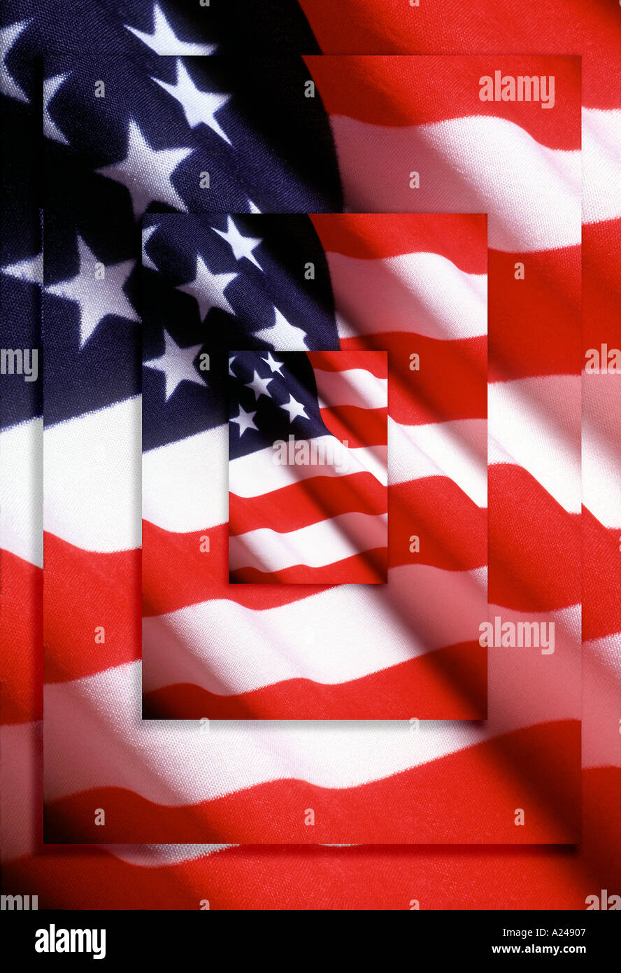 United States Flag Stars Stripes abstract Banque D'Images