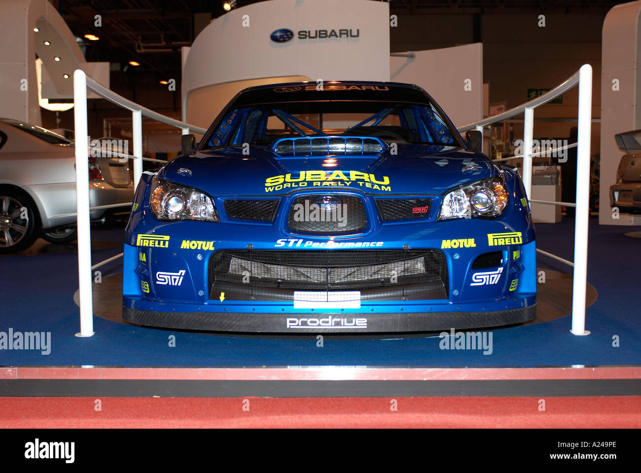 Subaru Impreza WRX, World Rally car photographié à l'Autosport International show, Birmingham NEC Banque D'Images