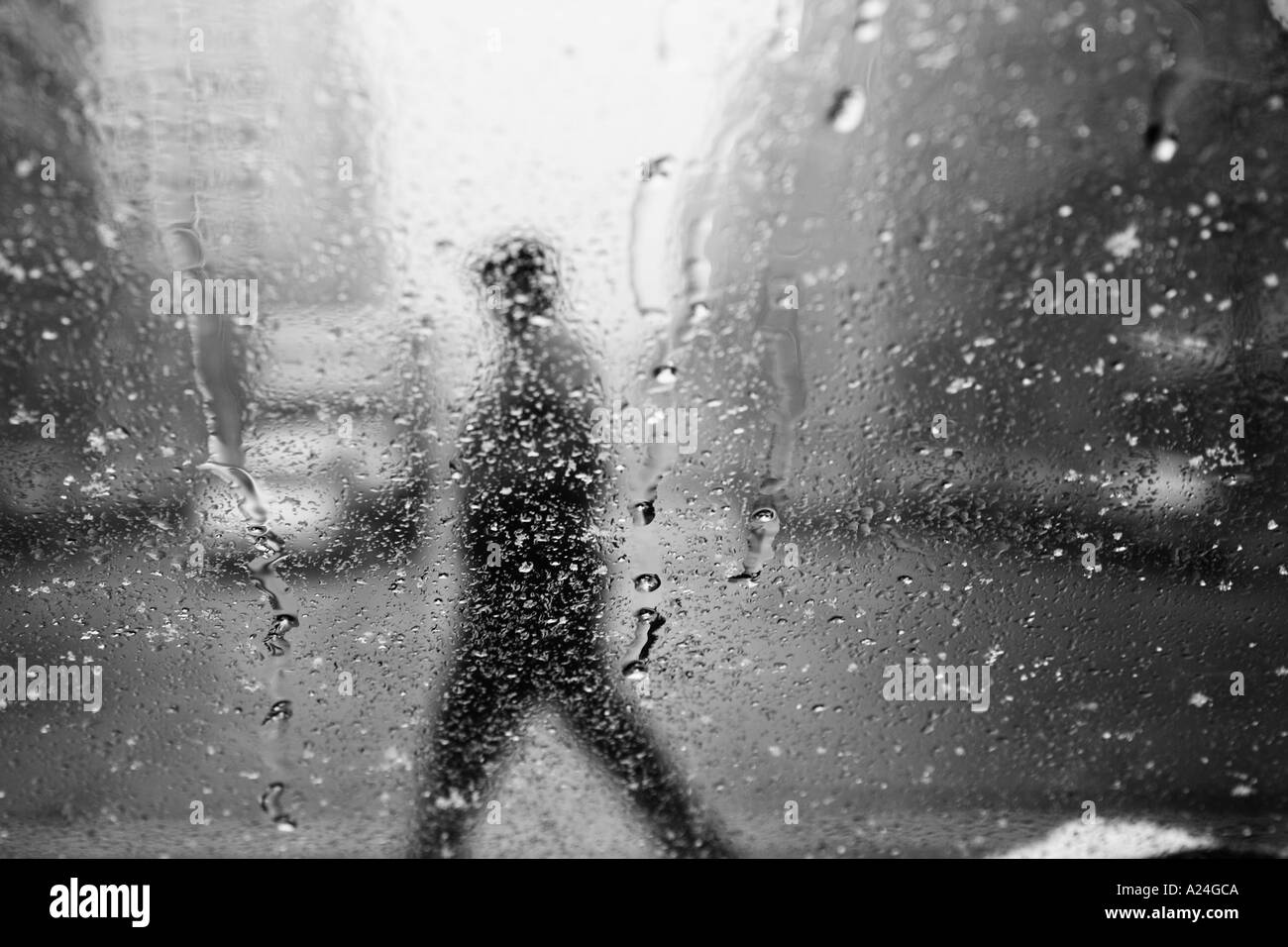 Rue de la pluie Banque D'Images