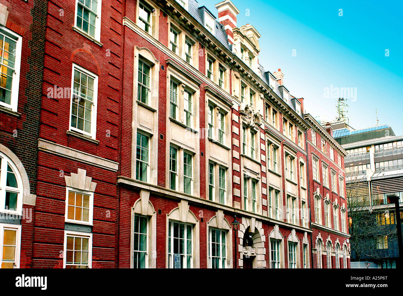 Cet appartement de style Regency géorgien ancien bâtiment bloc central London W1 england uk Banque D'Images