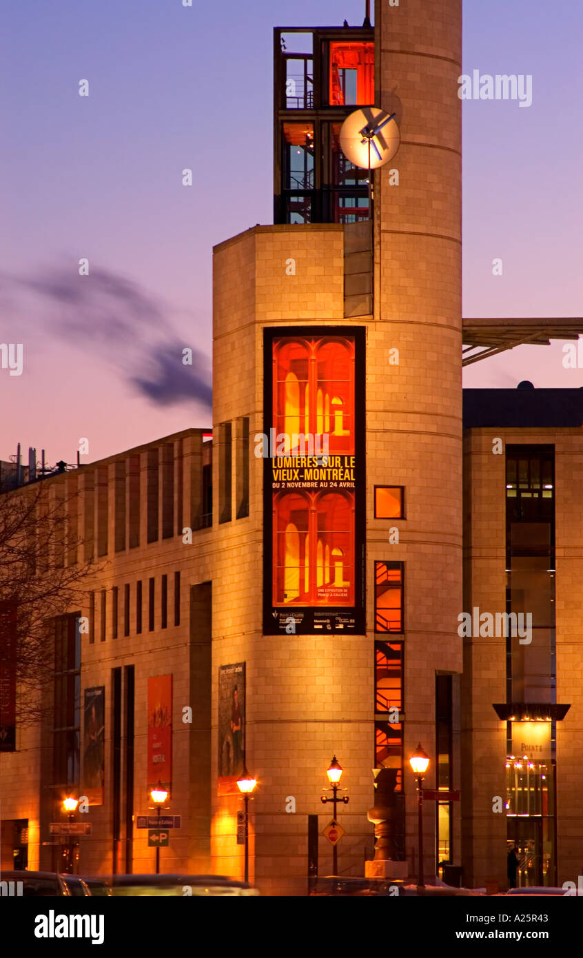 Musée Pointe-a-Calliere, Vieux Port, le Vieux Montréal, Montréal, Québec, Canada Banque D'Images