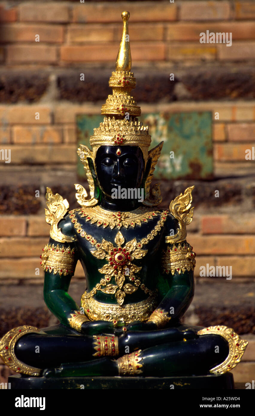 Thaïlande Chiang Mai reproduction Bouddha de Jade Banque D'Images