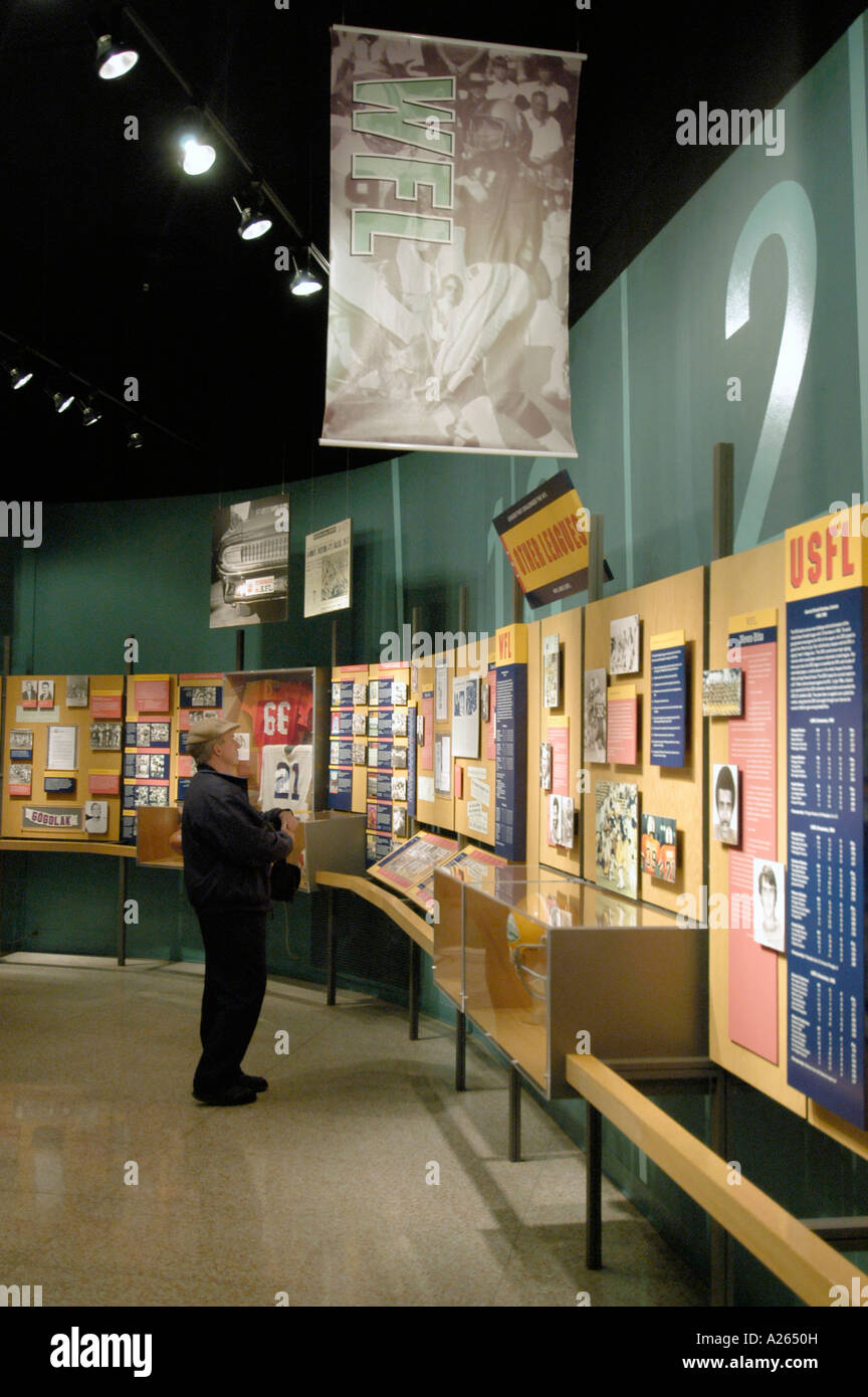 De la renommée du football professionnel situé à Canton en Ohio Banque D'Images