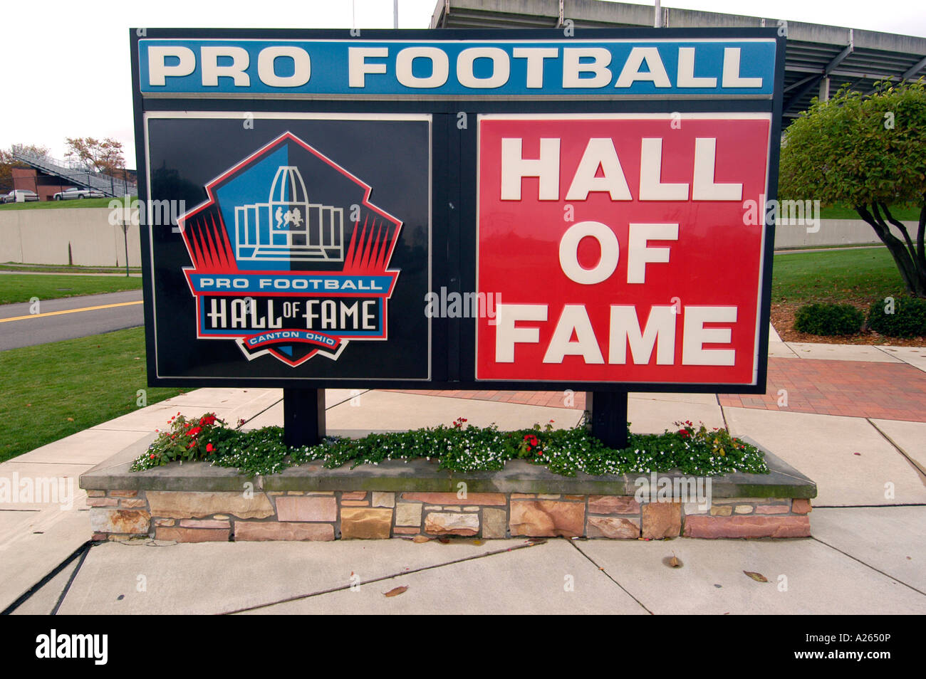 De la renommée du football professionnel situé à Canton en Ohio Banque D'Images