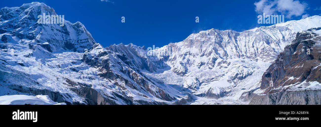 Zone de conservation de l'Annapurna Annapurna Sud Asie Népal Himalaya Banque D'Images
