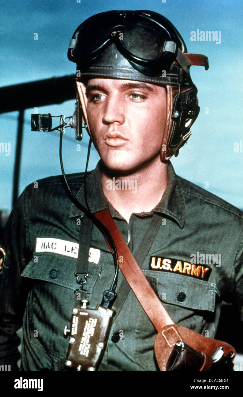 ELVIS PRESLEY pendant son service militaire dans une base militaire américaine en Allemagne vers 1960 Banque D'Images