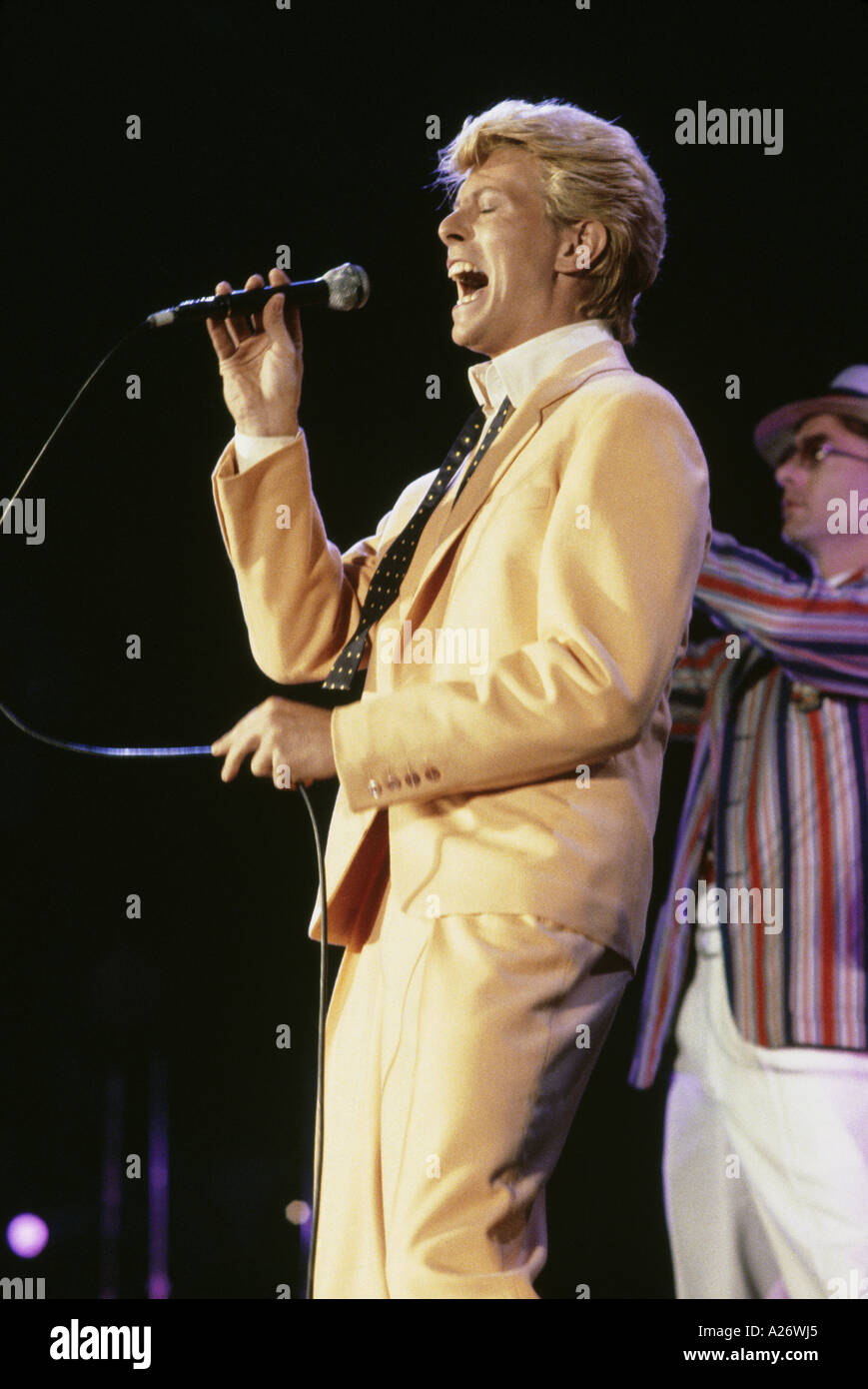 DAVID BOWIE à oslo en 1983 Banque D'Images