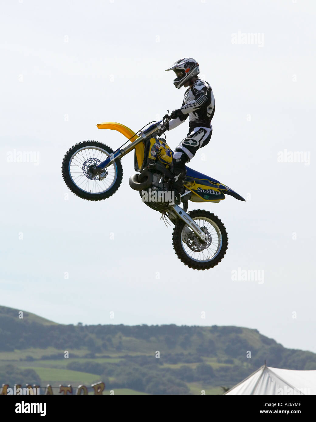 Daredevil Motorcross Banque D'Images