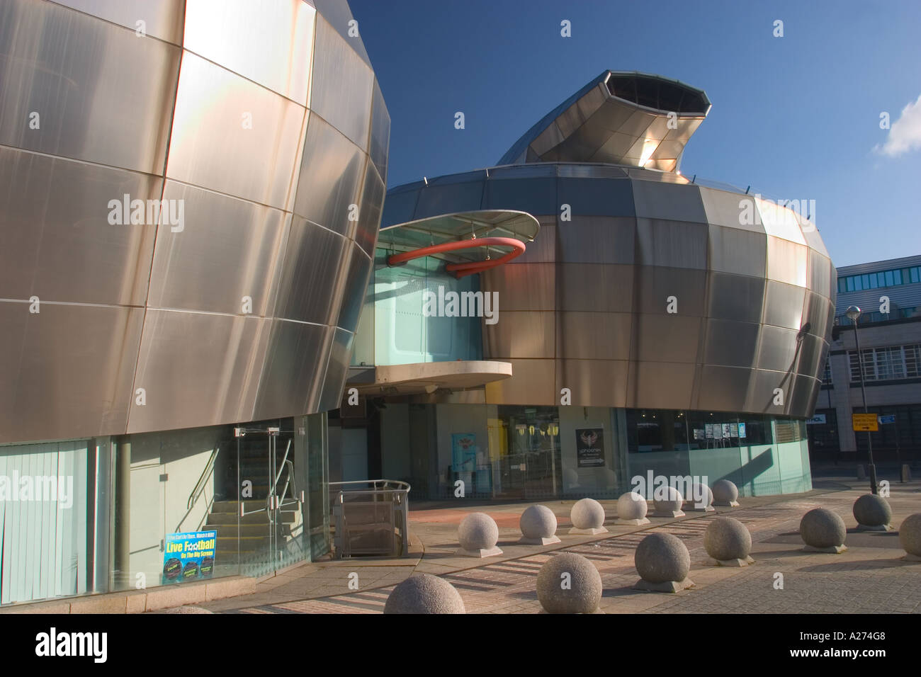 Ancien Centre National de Musique Populaire Sheffield financé par le fonds de loterie nationale construit en 1998 par Branson Coates Banque D'Images