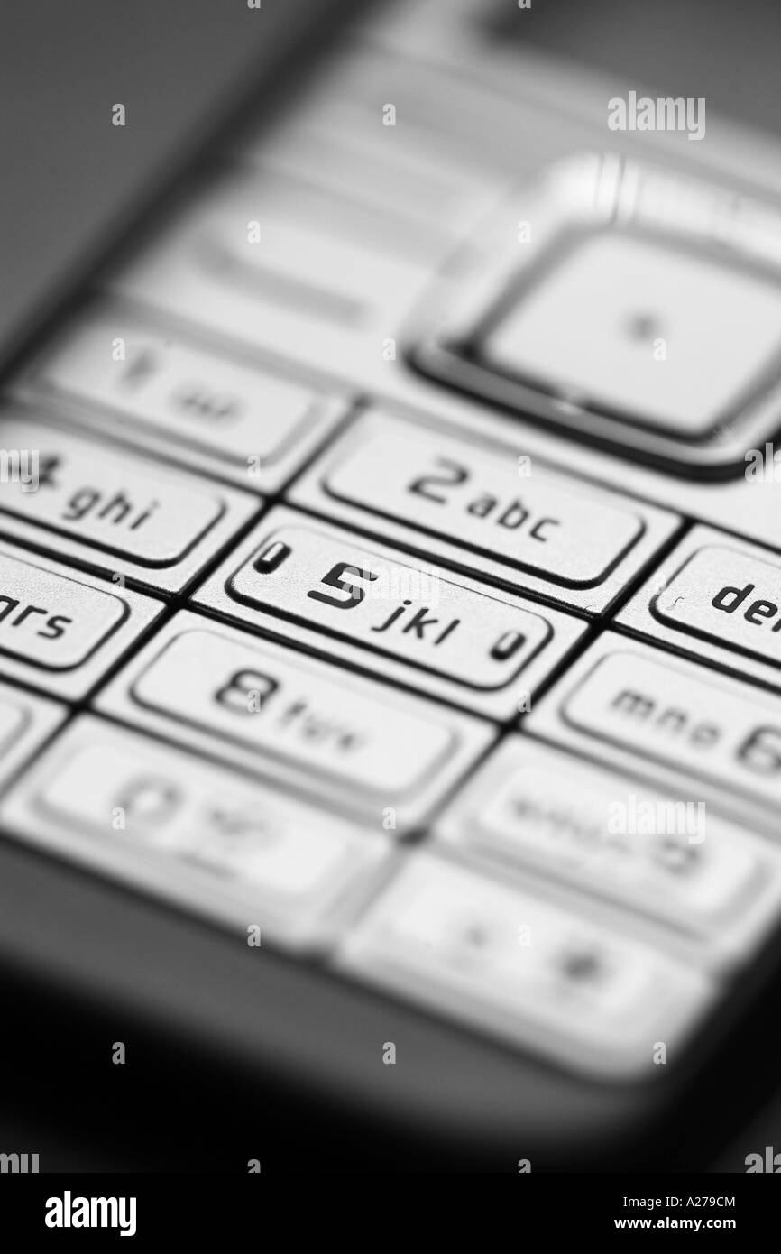 Clavier du téléphone mobile Nokia 6070 Banque D'Images