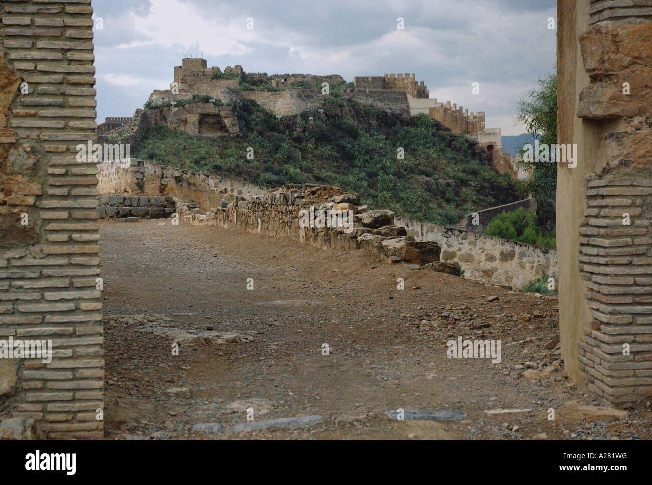 Château de Sagunto et acropole Camp de Morvedre Comunitat Cataluña España Espagne Espagnol Iberia Espagne Europe Banque D'Images