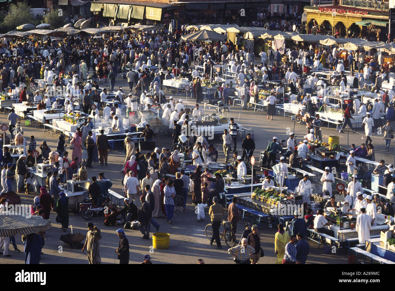 Market Place Djemaa El Fna à Marrakech Maroc Banque D'Images