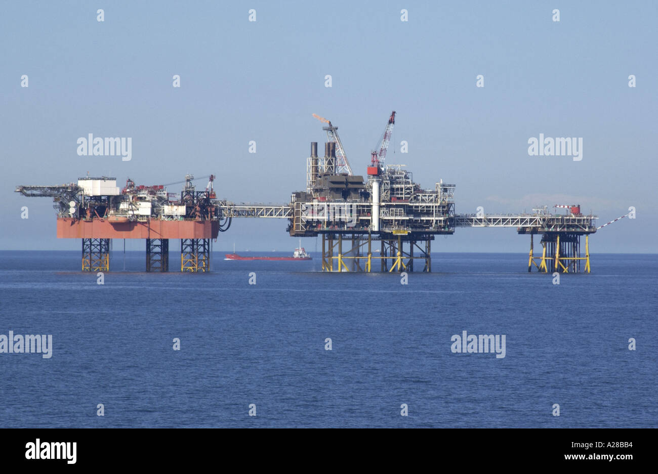 La production de gaz en mer d'Irlande Banque D'Images
