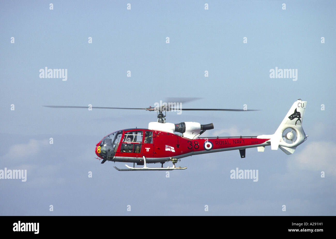 Gazell WS HT2 de la Fleet Air Arm Britannique Hélicoptère d'entraînement. 2109-208 GAV Banque D'Images