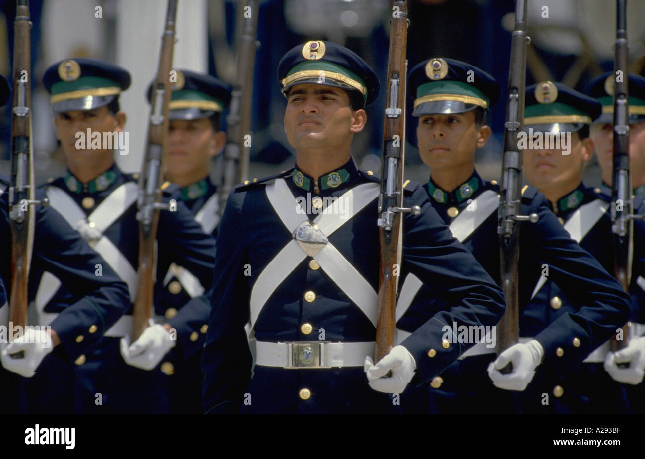 Défilé militaire sur le jour de l'indépendance du Venezuela à Caracas venezuela Banque D'Images