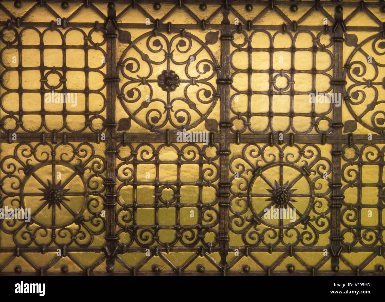 Art déco sur un ascenseur Banque D'Images