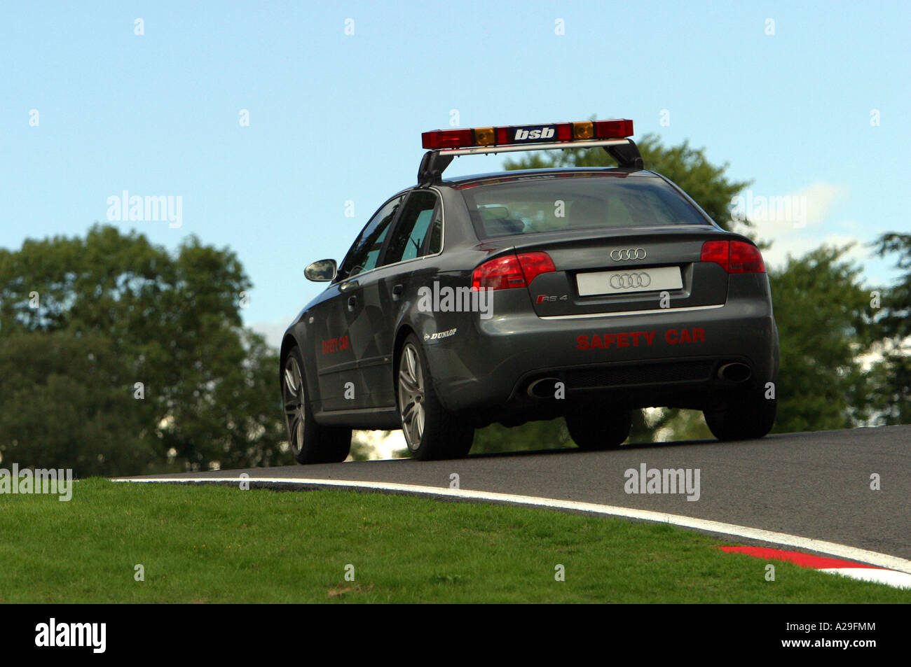 Audi Sport Pace car à cadwell Park au Royaume-Uni Banque D'Images