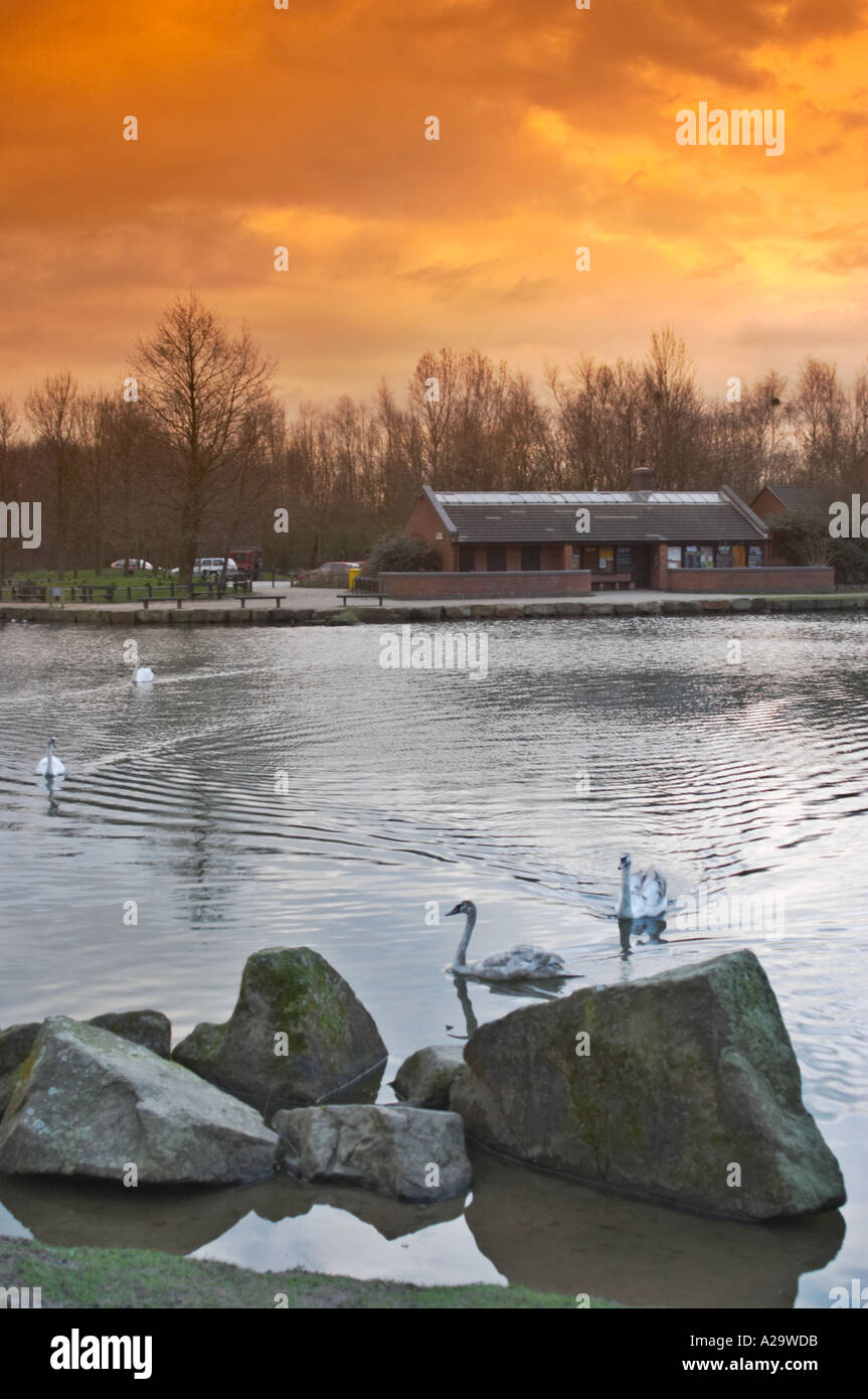 Trois Sœurs Recreation Area est de Ashton dans Makerfield Wigan précédemment le Hall Colliery Garswood Banque D'Images