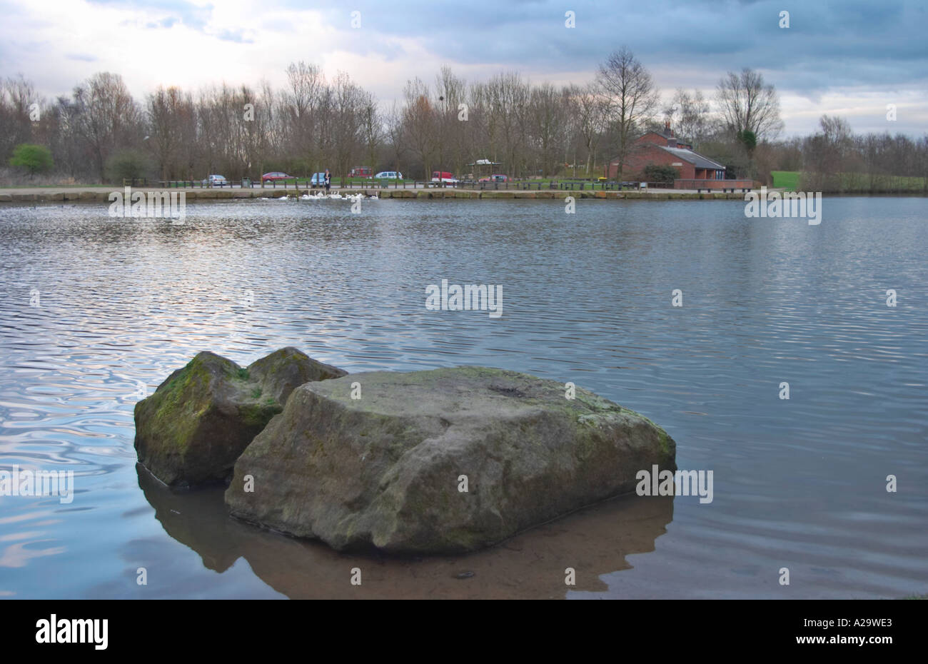Trois Sœurs Recreation Area est de Ashton dans Makerfield Wigan précédemment le Hall Colliery Garswood Banque D'Images