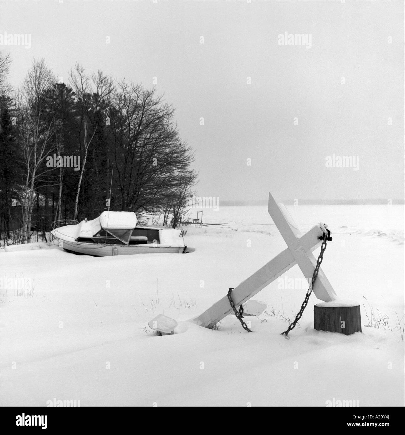 Rivière Saint Mary's en hiver Banque D'Images