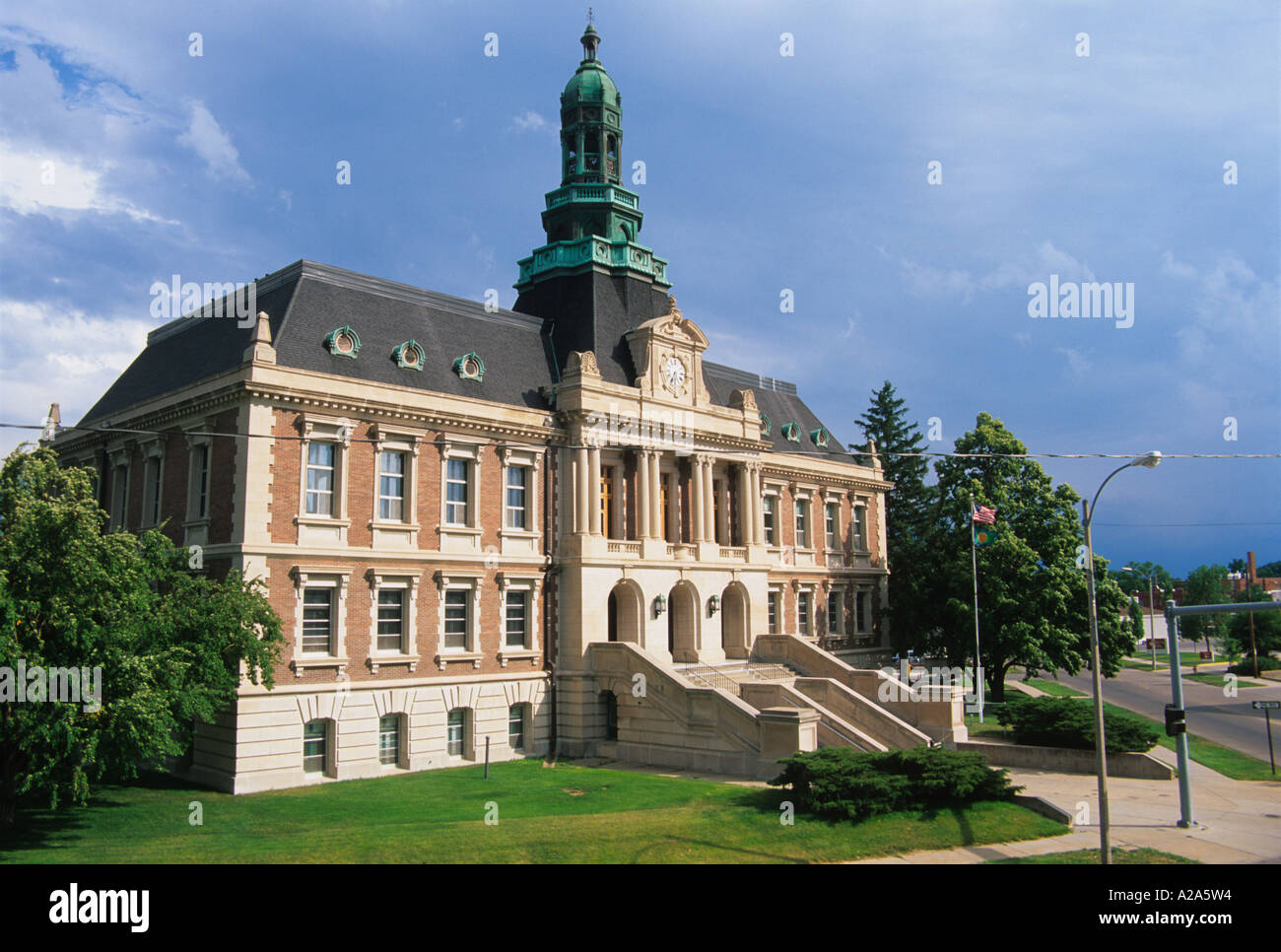 Palais de justice du comté de Hall à Grand Island, Nebraska. Banque D'Images