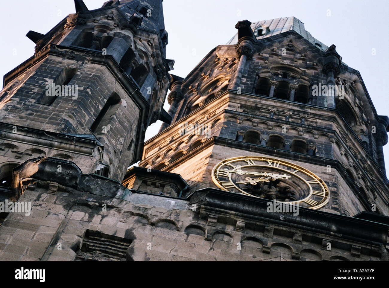 L'église Kaiser Wilhelm Kurfürstendamm Berlin Allemagne Banque D'Images