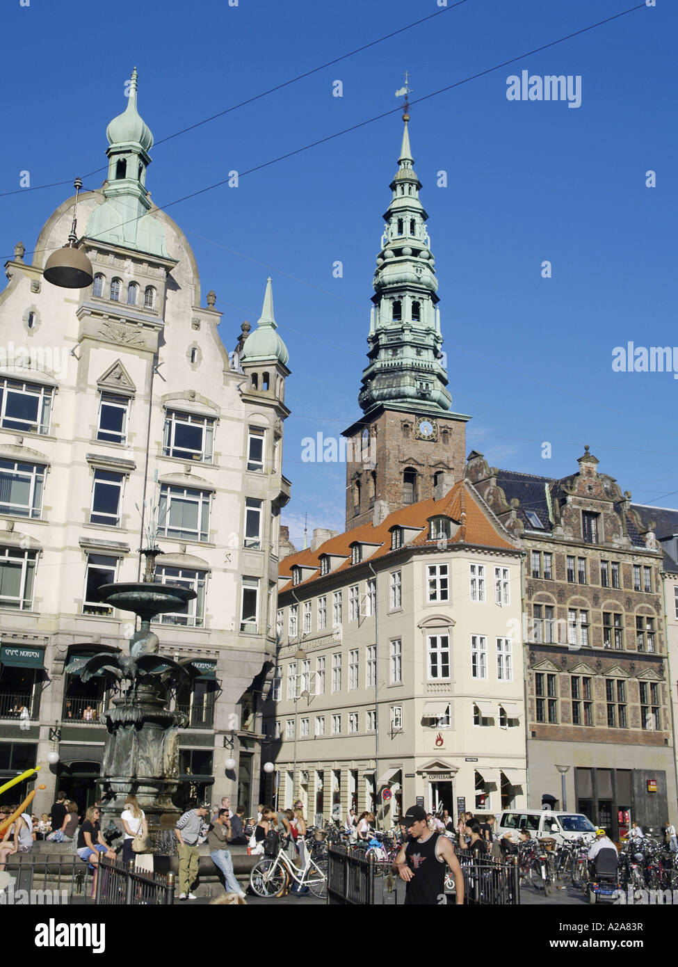 Copenhague, Amagertorv Banque D'Images