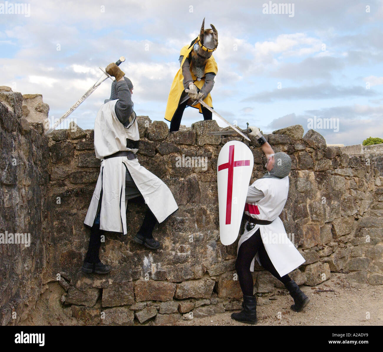 Fête médiévale à Parthenay, France Banque D'Images