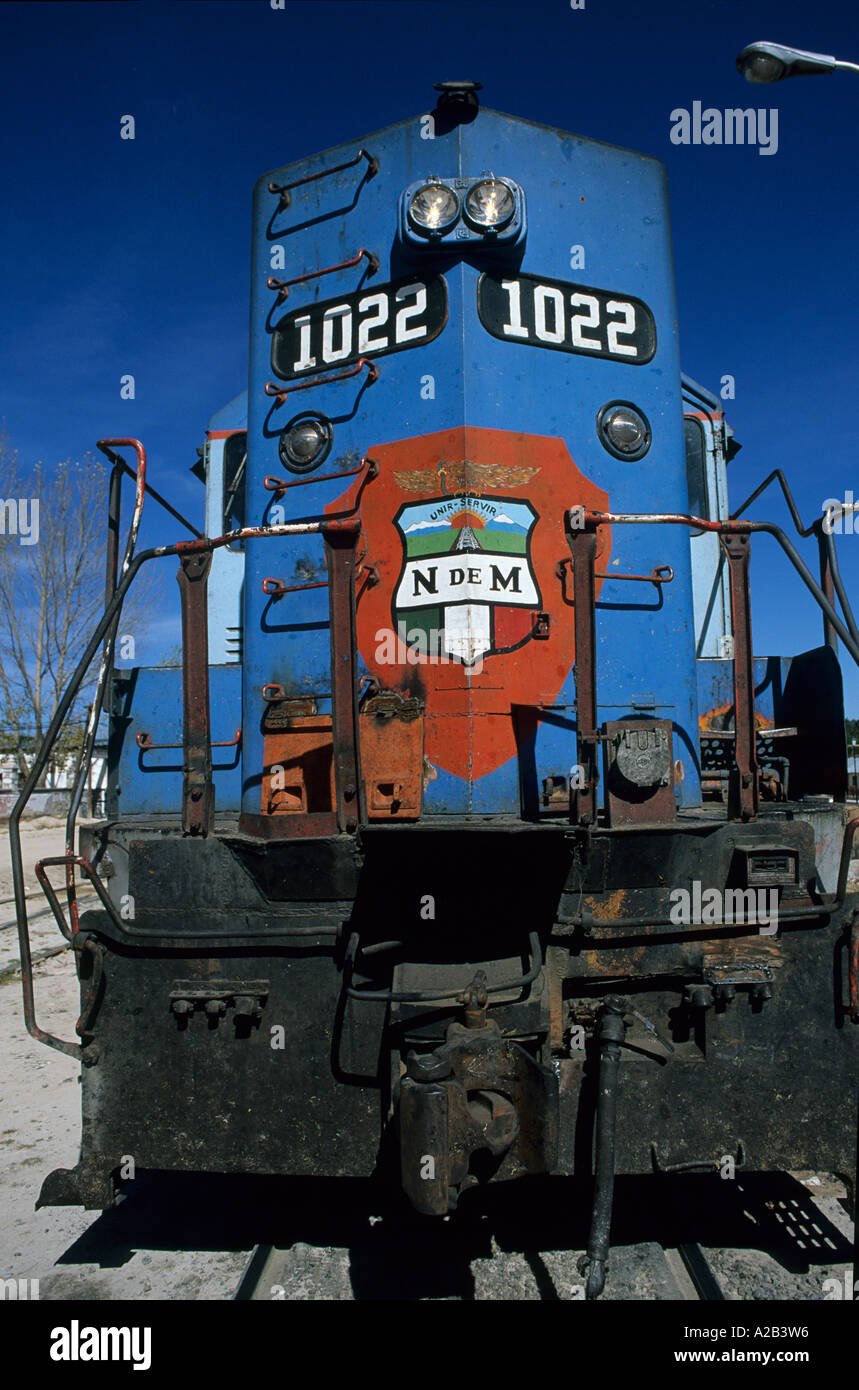 Copper Canyon Railway train Creel Sierra Tarahumara Chihuahua Mexique Banque D'Images