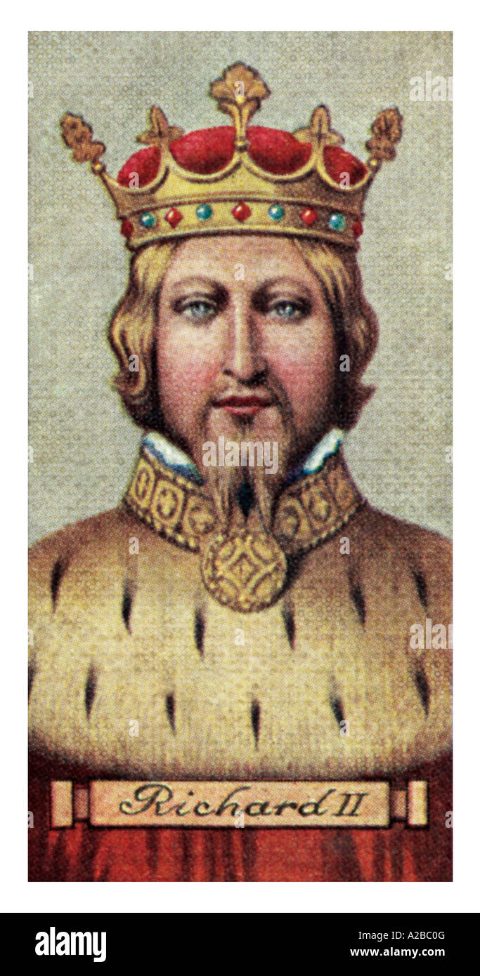 Le roi Richard II L'un d'un jeu de 50 l'usage éditorial Banque D'Images