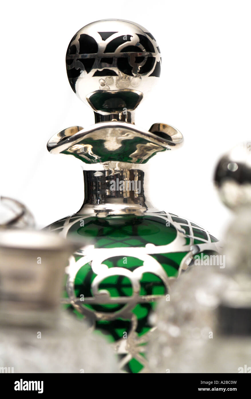 Flacon de parfum Vintage Collection début du xxe siècle Banque D'Images