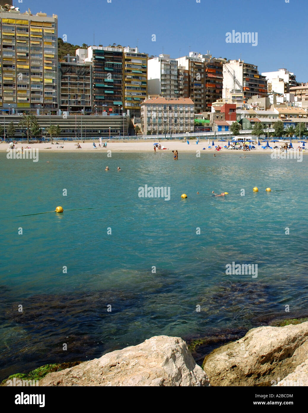 Front de Mer Alicante Alacant Comunitat Valencia Communauté Valencienne Costa Blanca Espagne péninsule ibérique Hispania España Europe Banque D'Images