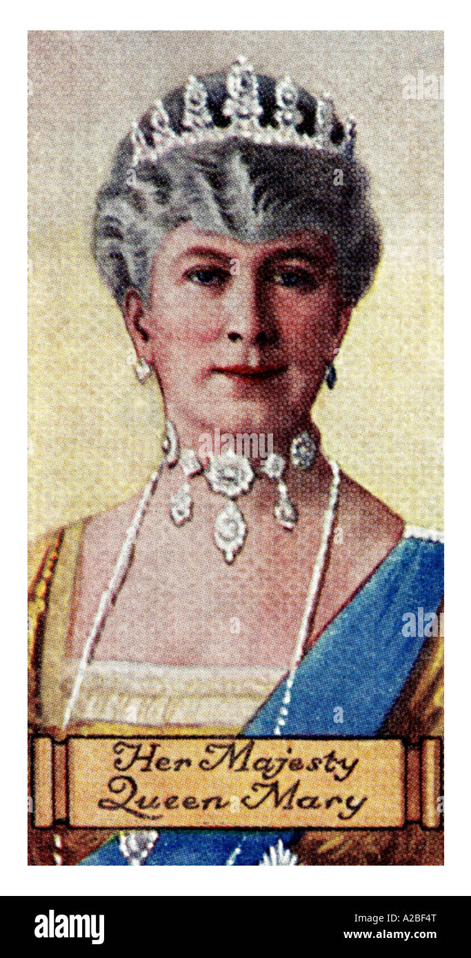 La Reine Mary épouse du roi George V Maison de Windsor EDITORIAL UTILISEZ UNIQUEMENT Banque D'Images