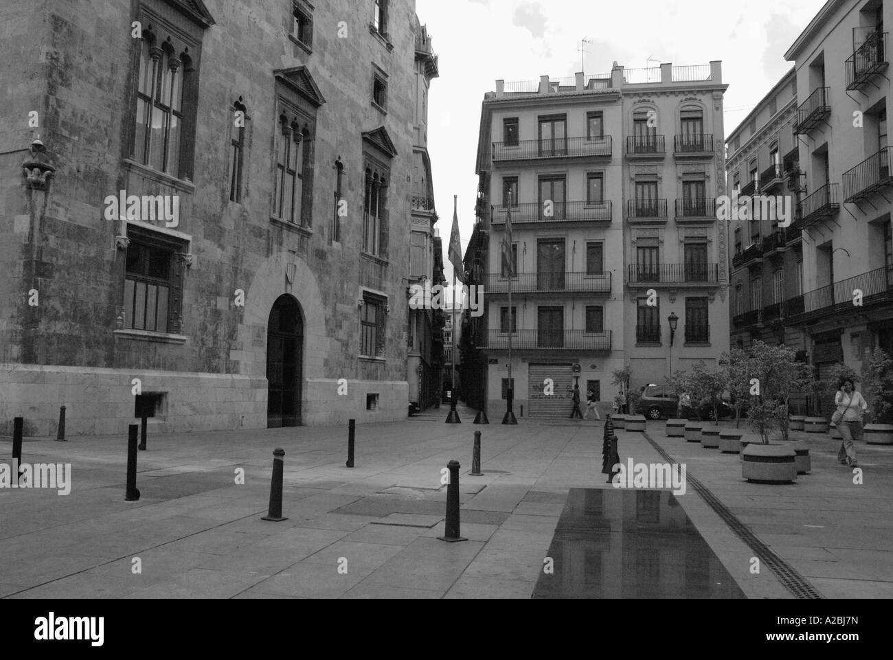 Plaza de Manises Valencia la vieille ville Comunitat Cataluña Costa del Azahar España Spain Espagne Europe Banque D'Images