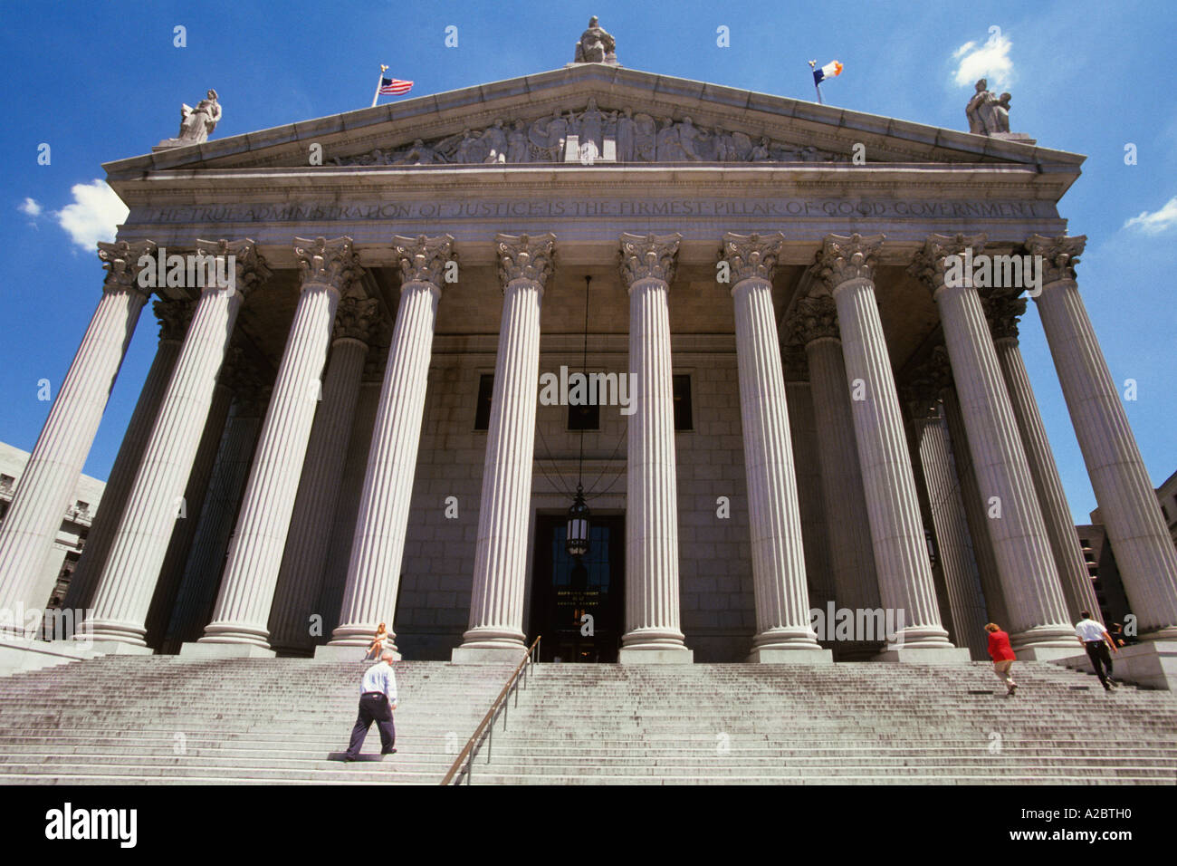 Bâtiment de la Cour suprême de l'État de New York. Palais de justice sur Foley Square New York. Palais de justice pénal à Lower Manhattan, NYC, États-Unis Banque D'Images