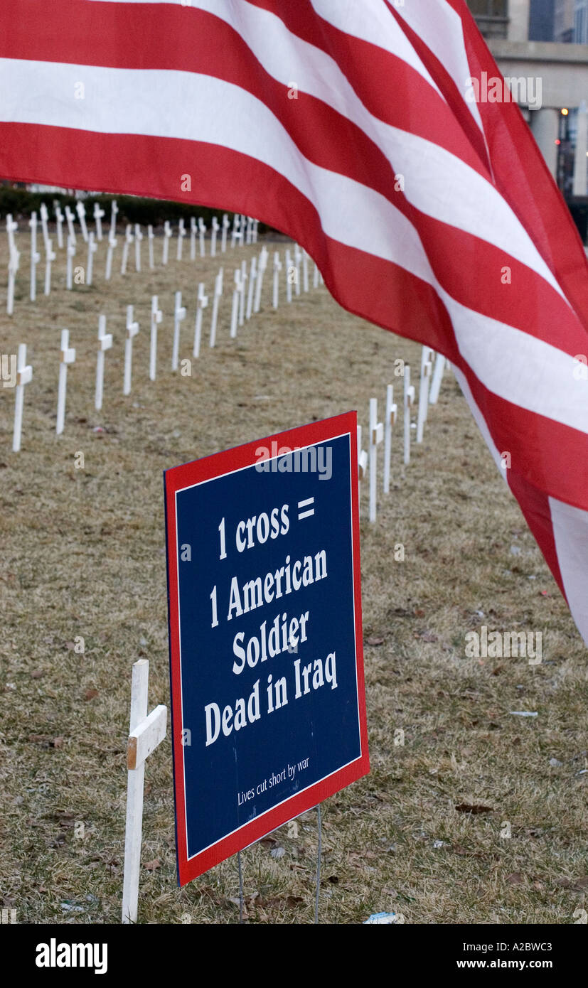 Protestation contre la guerre en Irak Banque D'Images