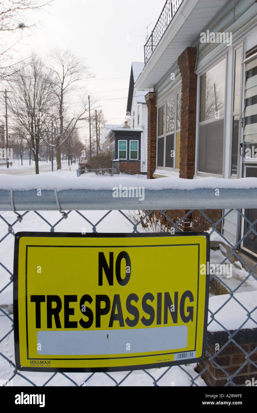 Aucun signe d'intrusion Banque D'Images