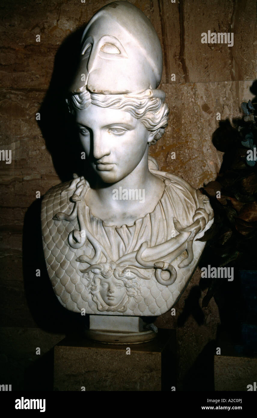 Liban Athéna déesse grecque de la guerre Banque D'Images