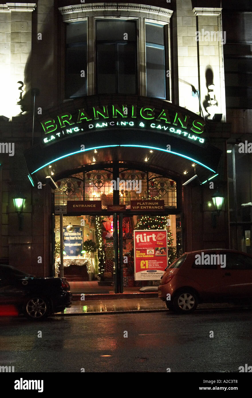 Brannigans Bar Peter Street Manchester en Angleterre Banque D'Images